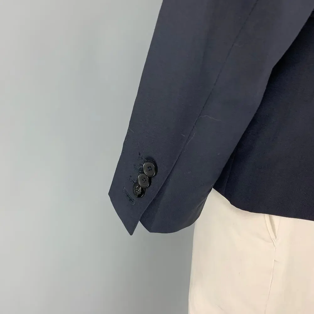 THE KOOPLES Size 44 Navy Wool Notch Lapel Sport Coat